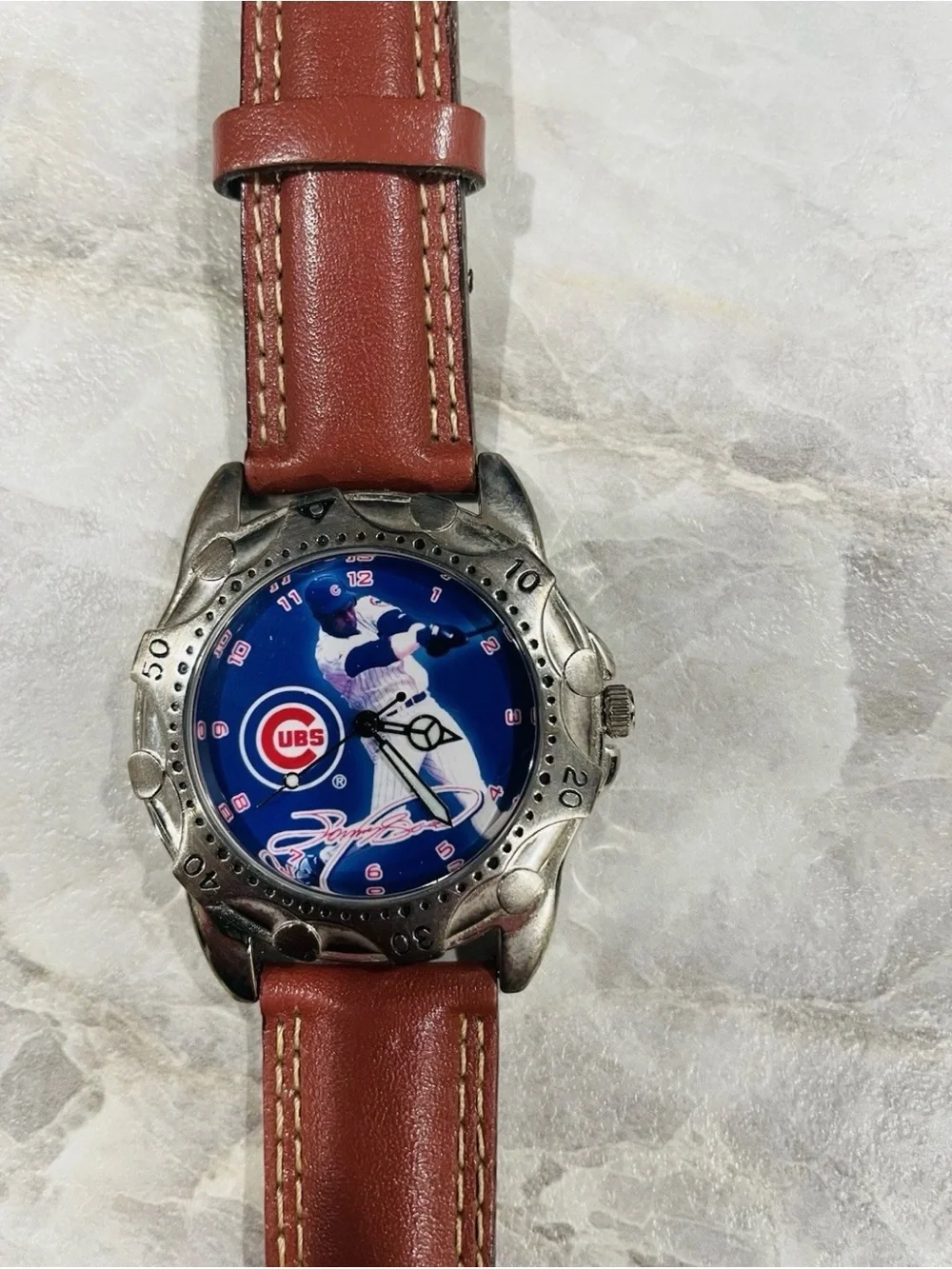 Vintage Sammy Sosa Chicago Cubs Home Run Hero Watch Leather Band
